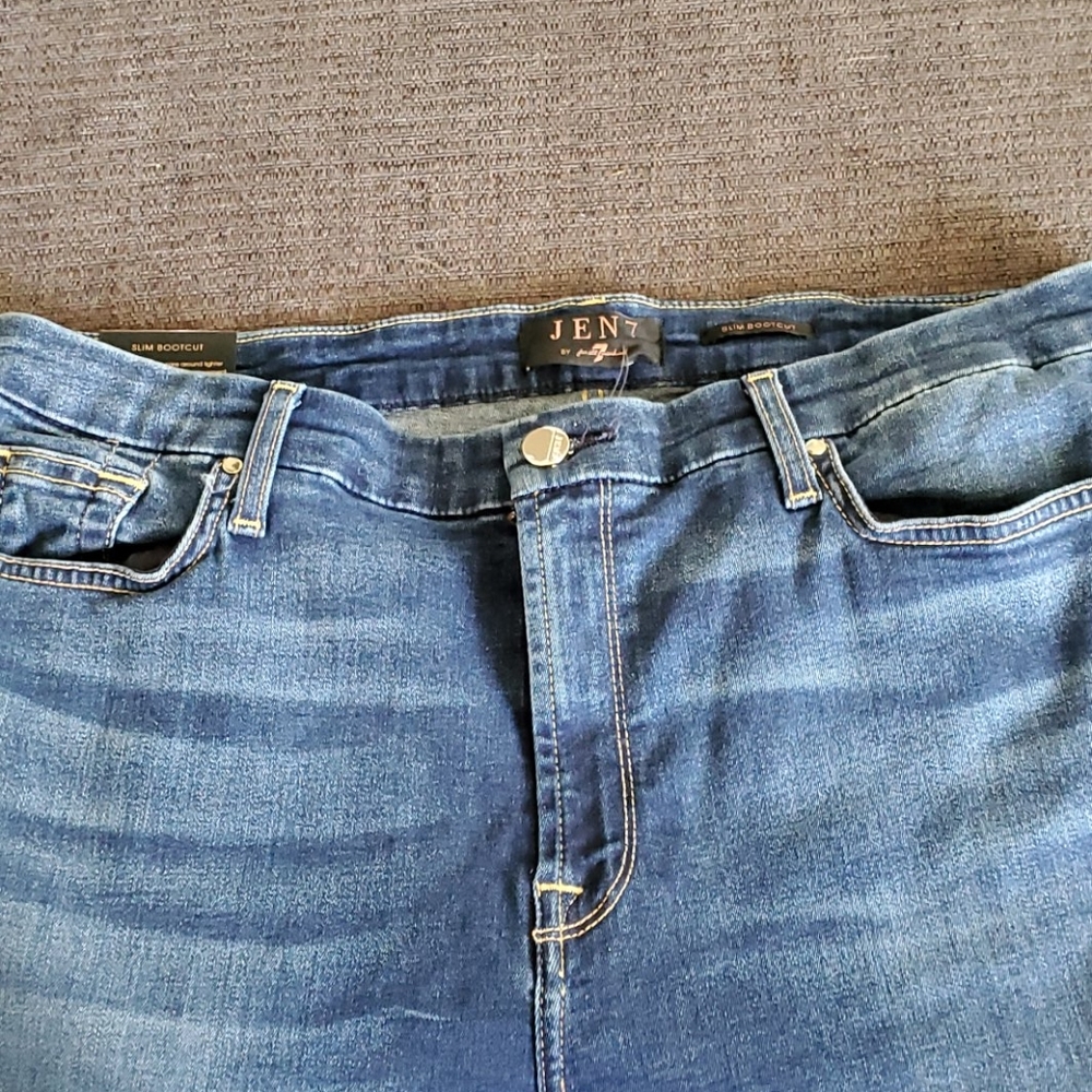 Jen 7 by 7 for all mankind, slim bootcut sz 14 - Picture 3 of 4